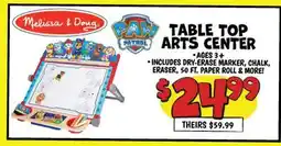 Ollie's Melissa & Doug PAW PATROL TABLE TOP ARTS CENTER offer