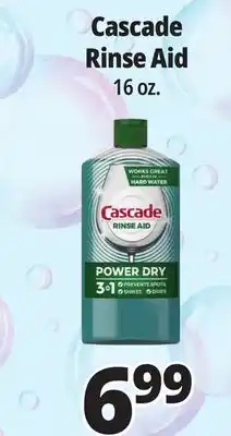 Ocean State Job Lot Cascade Rinse Aid 16 oz offer