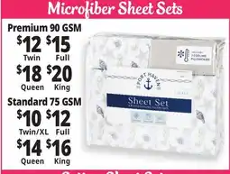 Ocean State Job Lot Microfiber Sheets offer