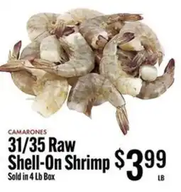 Jons International 31/35 Raw shell-on shrimp offer