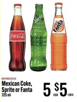Jons International Mexican coke, sprite or fanta offer