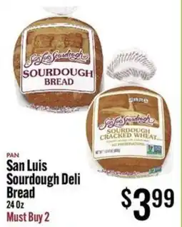 Jons International San luis sourdough deli bread offer