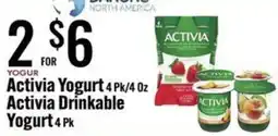 Jons International Activia yogurt activia drinkable yogurt offer