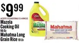 Jons International Mazola cooking oil mahatma long grain rice offer