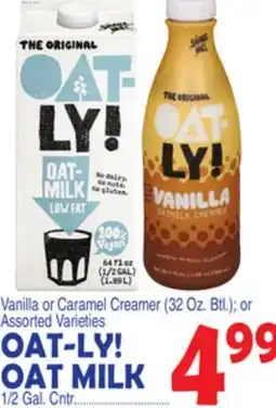 Bravo Supermarkets OAT-LY! OAT MILK 1/2 Gal. Cntr offer