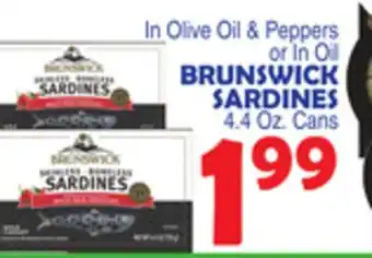 Bravo Supermarkets BRUNSWICK SARDINES offer