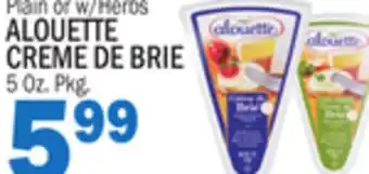 Bravo Supermarkets ALOUETTE CREME DE BRIE offer
