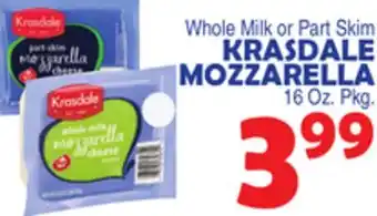 Bravo Supermarkets KRASDALE MOZZARELLA offer