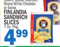 Bravo Supermarkets FINLANDIA SANDWICH SLICES offer