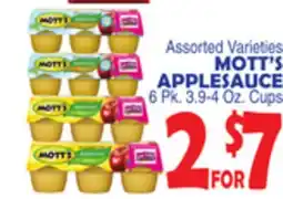 Bravo Supermarkets MOTT'S APPLESAUCE offer