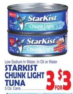 Bravo Supermarkets STARKIST CHUNK LIGHT TUNA offer