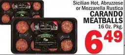 Bravo Supermarkets CARANDO MEATBALLS offer