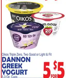 Bravo Supermarkets DANNON GREEK YOGURT offer