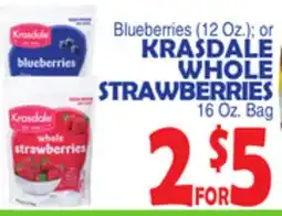 Bravo Supermarkets KRASDALE WHOLE STRAWBERRIES offer