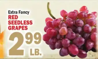 Bravo Supermarkets RED SEEDLESS GRAPES offer