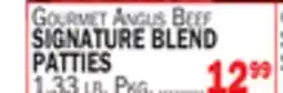 Bravo Supermarkets Gourmet Angus Beef Signature Blend Patties offer