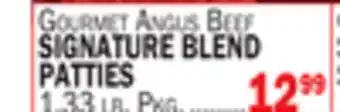 Bravo Supermarkets Gourmet Angus Beef Signature Blend Patties offer