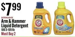 Jons International Arm & hammer liquid detergent offer
