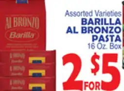 Bravo Supermarkets BARILLA AL BRONZO PASTA offer