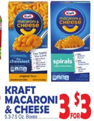 Bravo Supermarkets KRAFT MACARONI & CHEESE offer