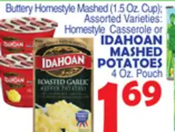 Bravo Supermarkets IDAHOAN MASHED POTATOES 4 Oz. Pouch offer