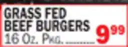 Bravo Supermarkets GRASS FED BEEF BURGERS offer