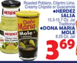 Bravo Supermarkets HERDEZ SALSA, DONA MARIA MOLE offer
