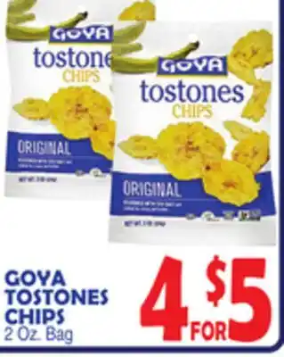 Bravo Supermarkets GOYA TOSTONES CHIPS offer