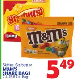 Bravo Supermarkets M & M' S Share Bags offer