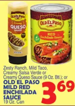 Bravo Supermarkets OLD EL PASO MILD RED ENCHILADA SAUCE 19 Oz. Can offer