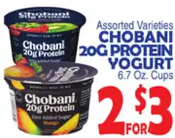 Bravo Supermarkets CHOBANI 20G PROTEIN YOGURT offer