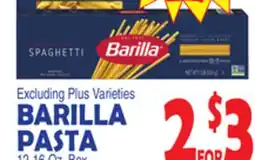 Bravo Supermarkets BARILLA PASTA offer