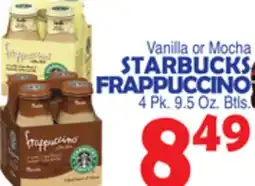 Bravo Supermarkets STARBUCKS FRAPPUCCINO offer
