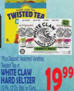 Bravo Supermarkets WHITE CLAW HARD SELTZER offer