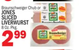 Bravo Supermarkets JONES SLICED LIVERWURST offer