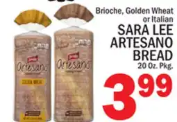 C Town SARA LEE ARTESANO BREAD offer