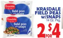Bravo Supermarkets KRASDALE FIELD PEAS W/SNAPS offer