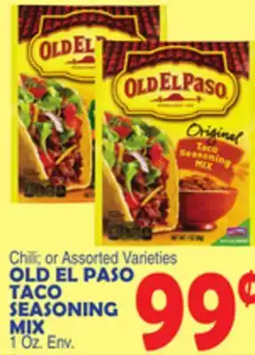 Bravo Supermarkets OLD EL PASO TACO SEASONING MIX offer
