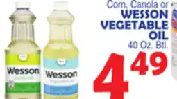 Bravo Supermarkets WESSON VEGETABLE OIL offer