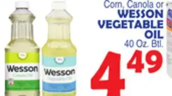 Bravo Supermarkets WESSON VEGETABLE OIL offer