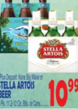 Bravo Supermarkets STELLA ARTOIS BEER offer