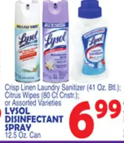 Bravo Supermarkets LYSOL DISINFECTANT SPRAY 12.5 Oz. Can offer