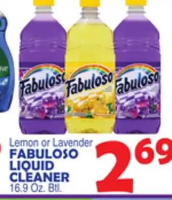 Bravo Supermarkets FABULOSO LIQUID CLEANER offer