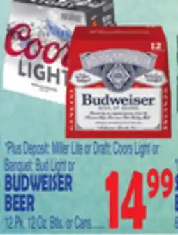 Bravo Supermarkets BUDWEISER BEER offer