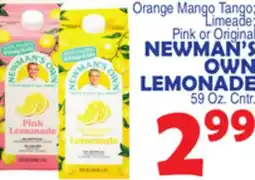 Bravo Supermarkets NEWMAN'S OWN LEMONADE offer