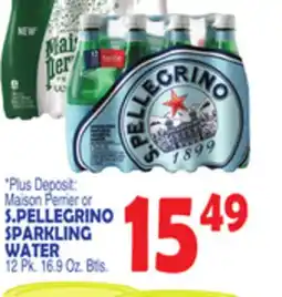 Bravo Supermarkets S. PELLEGRINO SPARKLING WATER offer