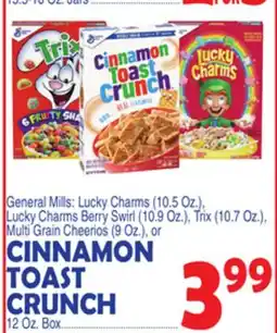 Bravo Supermarkets CINNAMON TOAST CRUNCH 12 Oz. Box offer