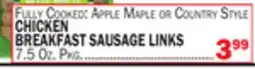 Bravo Supermarkets CHICKEN BREAKFAST SAUSAGE LINKS offer