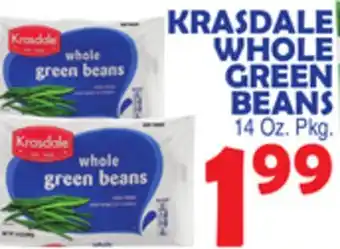 Bravo Supermarkets KRASDALE WHOLE GREEN BEANS offer