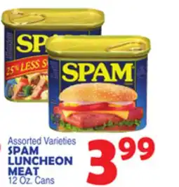 Bravo Supermarkets SPAM LUNCHEON MEAT offer